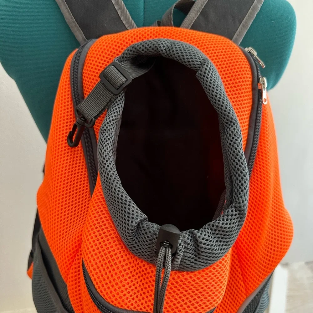 🐾PET DOG carrier backpack orange size L🐾